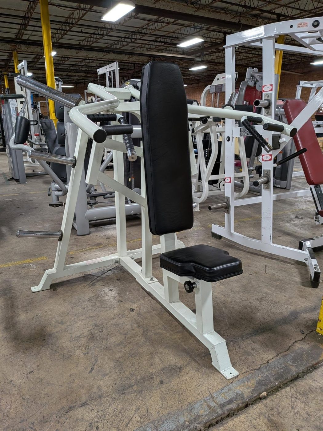 Commercial Grade White Multi Grip Shoulder Machine – very good shoulder press machines for sale