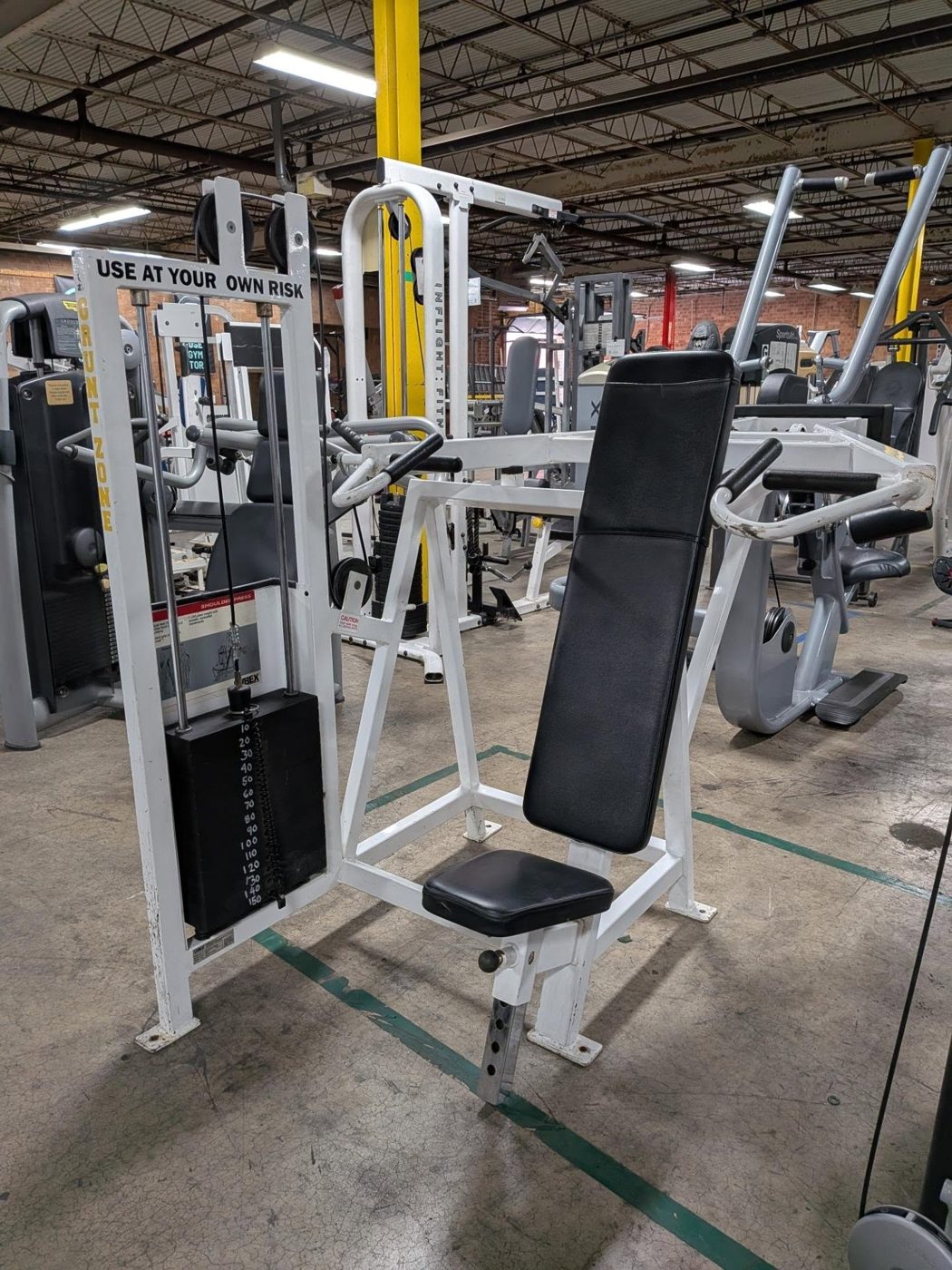 Cybex Shoulder Machine (White Frame) – very good shoulder press machines for sale