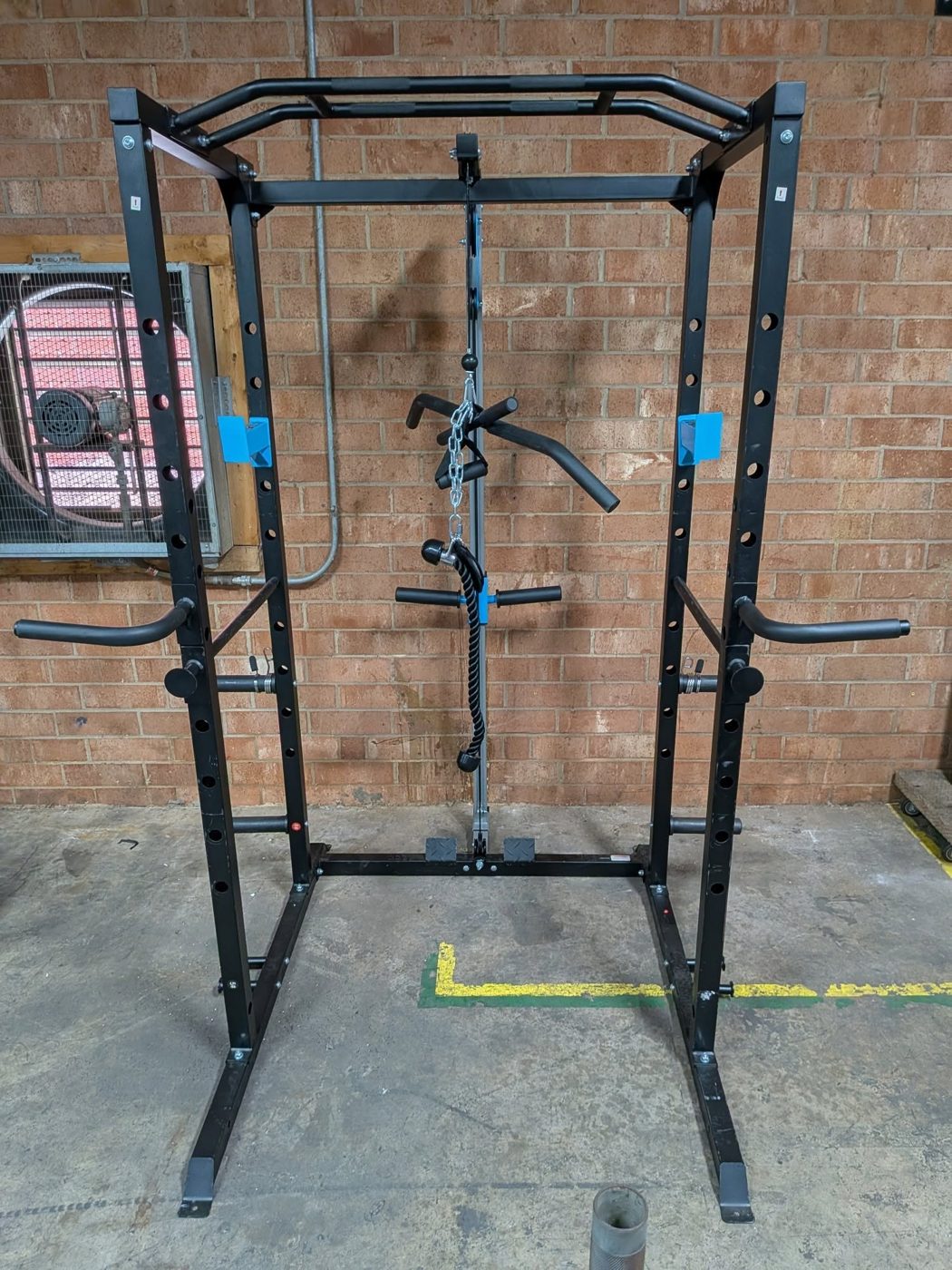 Commercial Grade Black Rack With Hi / Lo Pulley Machine – very good cable machines for sale
