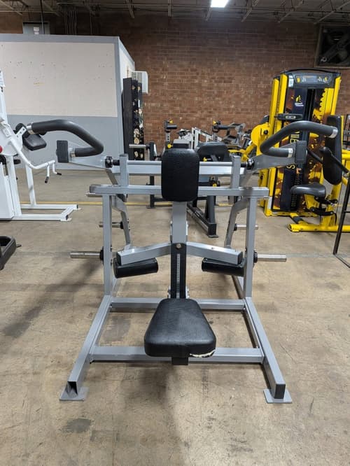 Commercial Grade Silver Plate Loaded Seated Tricep Machine – very good plate loaded machines for sale